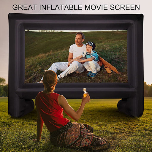 OUTTOY 14 Feet Inflatable Projector Screens, Inflatable Movie Screen Outdoor Blow Up Movie Screens Supports Front and Rear Projection | outtoy.