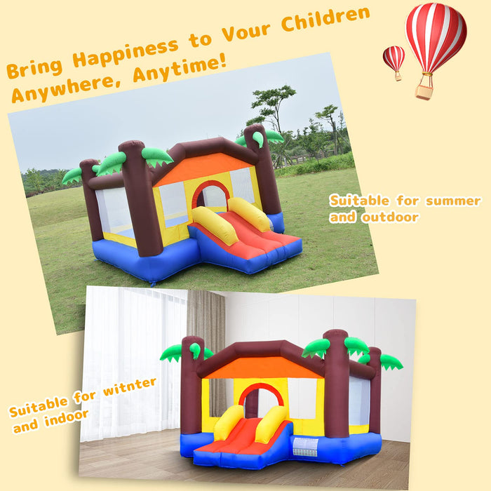 ALINUX Bounce House, Inflatable Bouncy Castle for Kids Jumping House with Durable Sewn and Extra Thick, Great Gift for Indoor Outdoor | outtoy.
