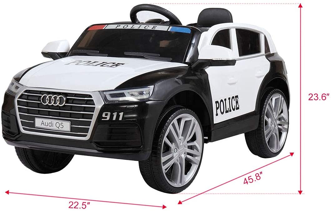 Audi Kid Ride on Police Car 12V | outtoy.