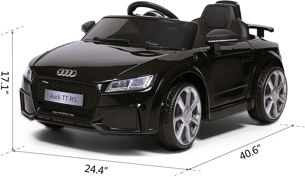 Audi TT RS Licensed Toys Racing Kids Ride On Car Black