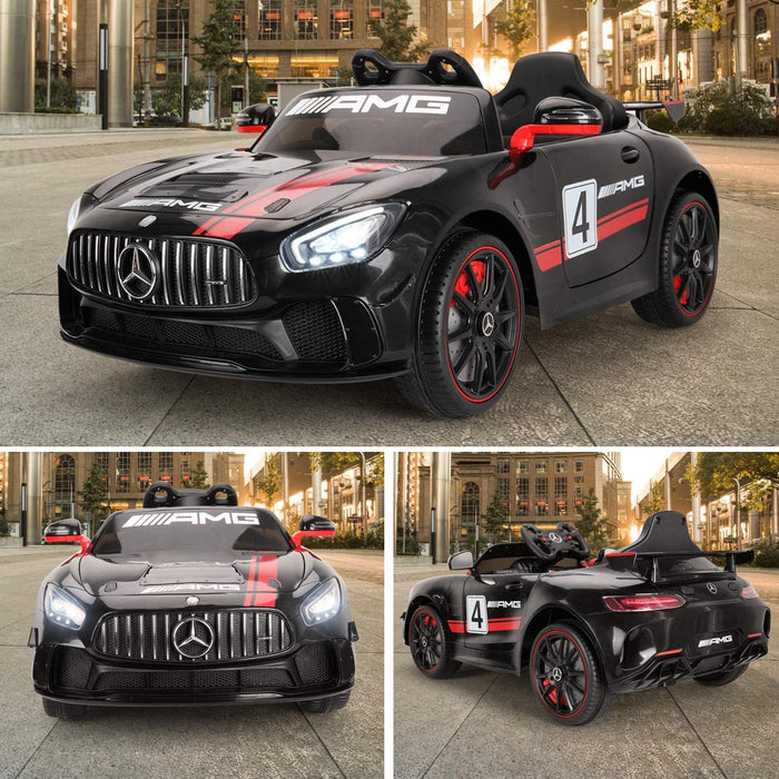 Mercedes Benz AMG GT Ride On Car for Kids 12V Black | outtoy.