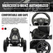 Mercedes Benz 4-Wheel Pedal Powered Racer Cars Black | outtoy.