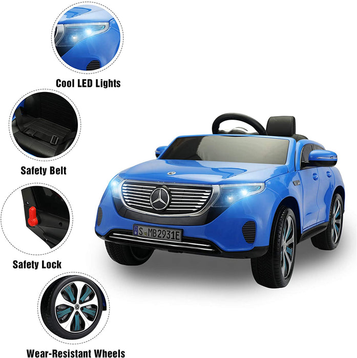 Outtoy Mercedes Benz EQC Licensed Kids Ride On Car Blue