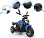 Kids Ride On Motorcycle Car 3 Wheel 6V Blue | outtoy.