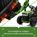 12v Battery-Powered Toy Tractor with Trailer Dark Grenn | outtoy.