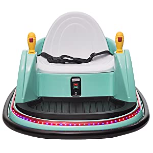 Ride on Bumper car for Kids, 6V Electric Cars Ride on Toys with Remote Control,360 Spin,Music