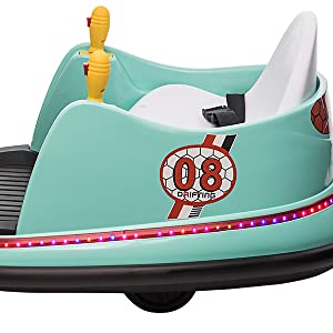 Ride on Bumper car for Kids, 6V Electric Cars Ride on Toys with Remote Control,360 Spin,Music