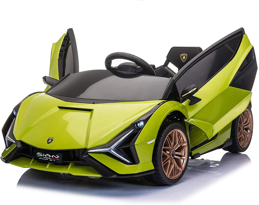 Lamborghini 12V Electric Powered Kids Ride on Car Toy - Green | outtoy.
