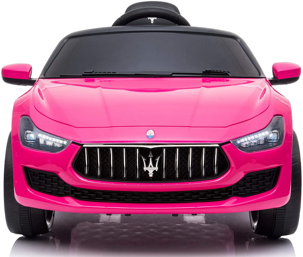 pink maserati ride on car