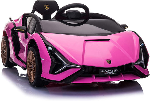 Lamborghini 12V Electric Powered Kids Ride on Car Toy  Pink | outtoy.
