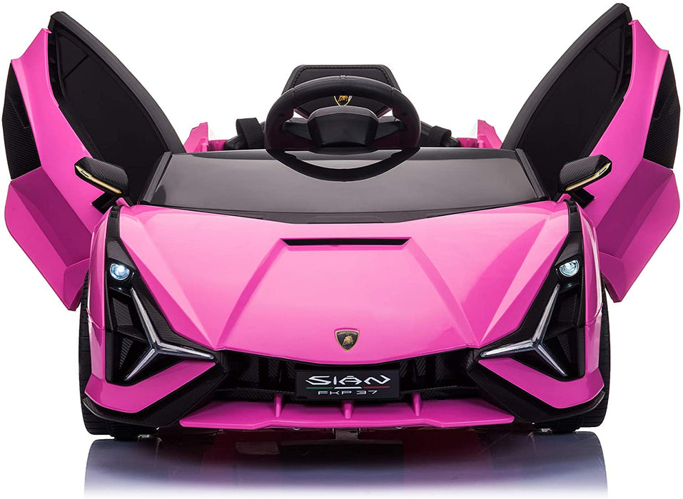 Lamborghini 12V Electric Powered Kids Ride on Car Toy  Pink | outtoy.