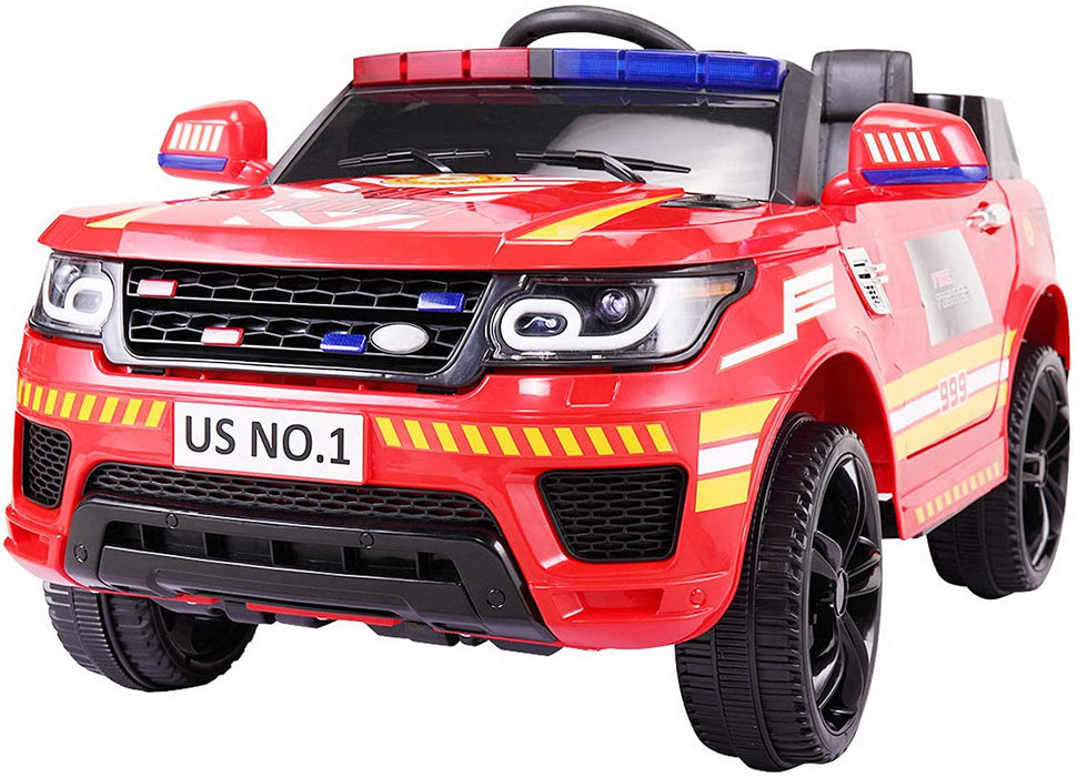 Outtoy 12V Kid Ride on Police Cop Car Battery Powered Electric Truck Red | outtoy.