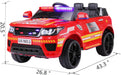 Outtoy 12V Kid Ride on Police Cop Car Battery Powered Electric Truck Red | outtoy.