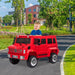 Mercedes Benz Unimog U500 Kids Ride On Car 12V Red | outtoy.