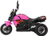 Kids Ride On Motorcycle Car 3 Wheel 6V Rose Red | outtoy.