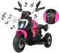 Kids Ride On Motorcycle Car 3 Wheel 6V Rose Red | outtoy.