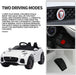 Kids Electric Ride on Car Toy Jaguar F-Type SVR Convertible Style 12V White | outtoy.