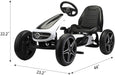 Mercedes Benz 4-Wheel Pedal Powered Racer Cars White | outtoy.
