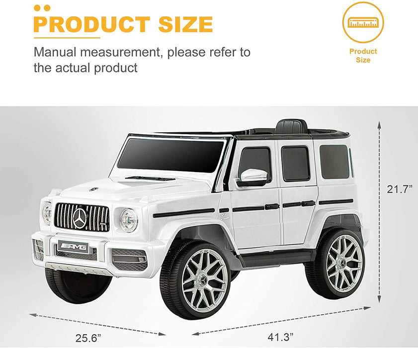 Mercedes-Benz G63 Kids Ride On Car White | outtoy.