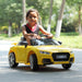 Audi TT RS Licensed Toys Racing Kids Ride On Car Yellow | outtoy.